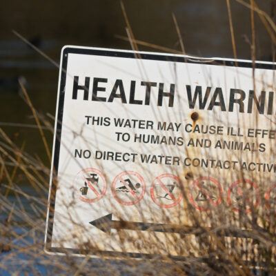 Health Warning - No Direct Water Contact Activities