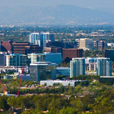 Irvine Business Complex Skyline Aerial